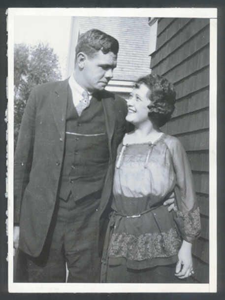 1929 Babe Ruth and First Wife
